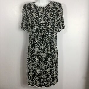 VINTAGE Royal Feelings Beaded Silk Dress